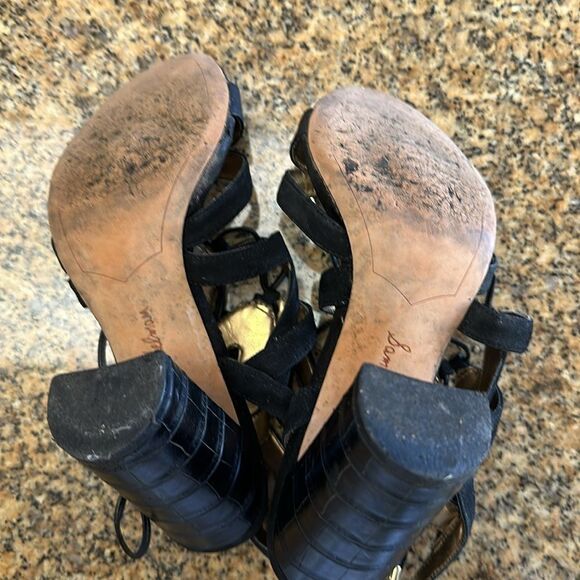 Sam Edelman black suede sandal - Picture 4 of 5